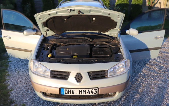 Renault Megane cena 3444 przebieg: 147650, rok produkcji 2005 z Poznań małe 154